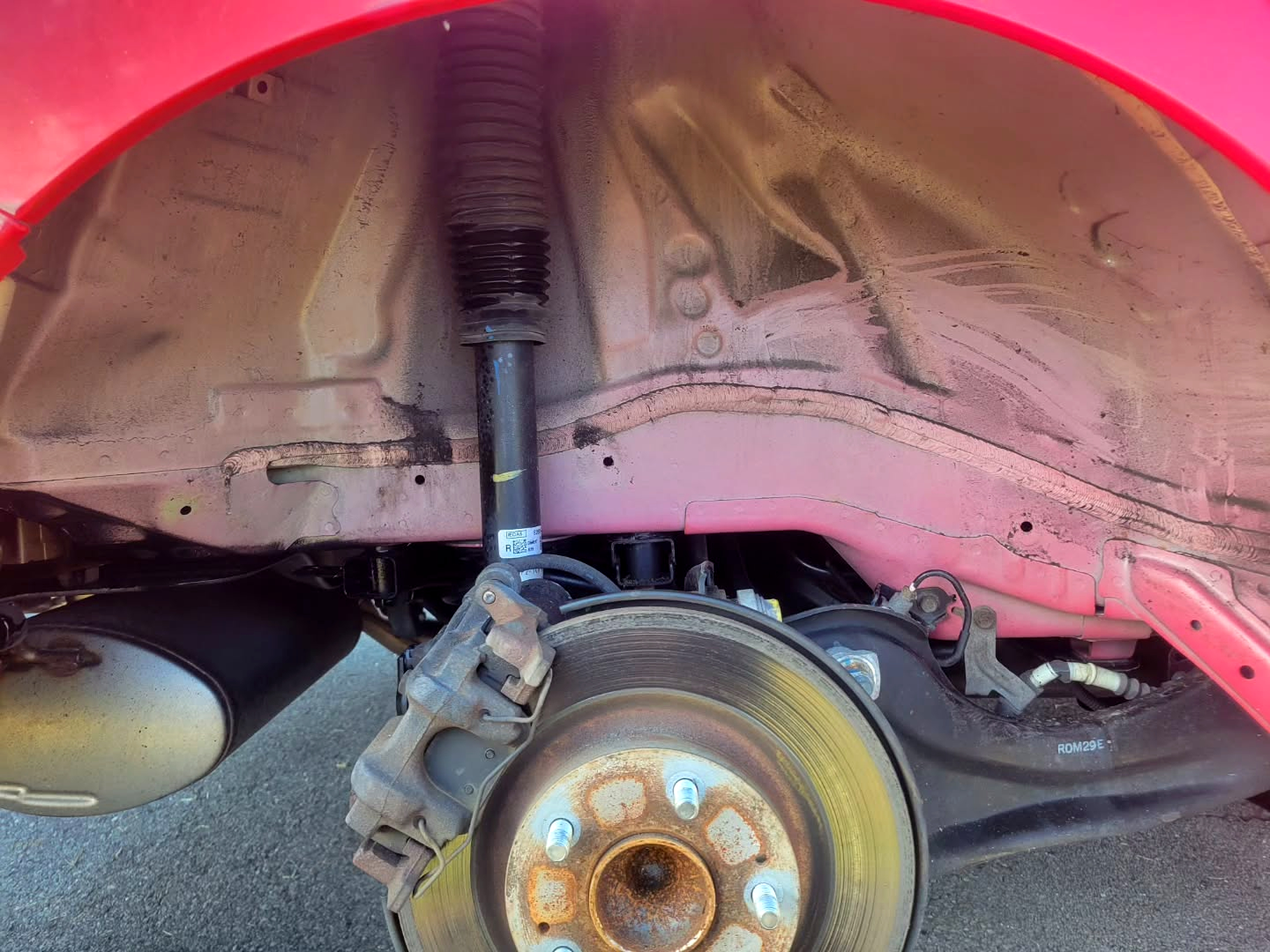 Protected undercarriage finish