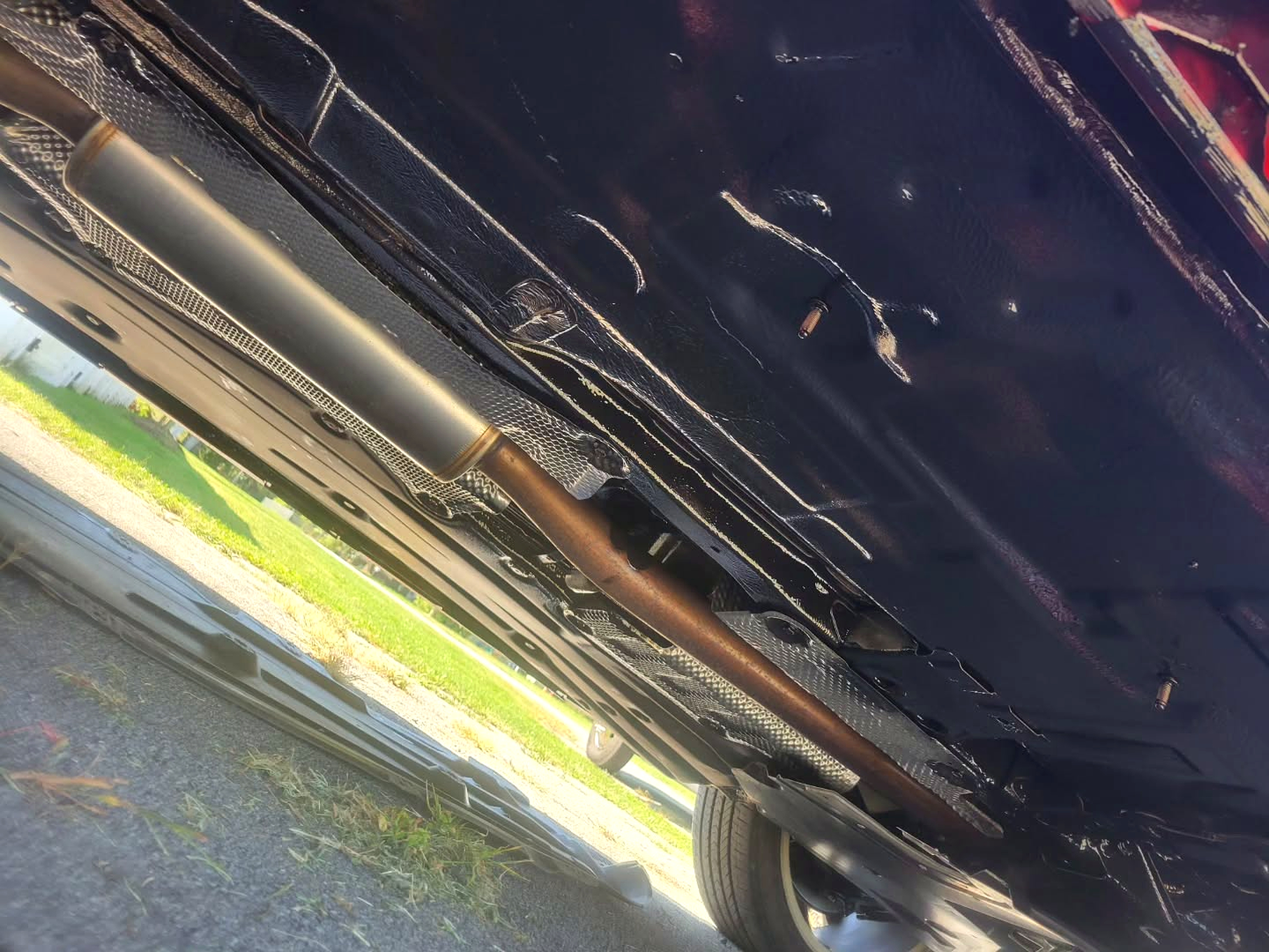 Undercarriage coverage after treatment